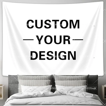 Tapisserie murale suspendue personnalisée pour salle de bain, tapisserie esthétique Kawaii, style Boho Hippie, décoration d'arrière-plan de fête pour maison 1