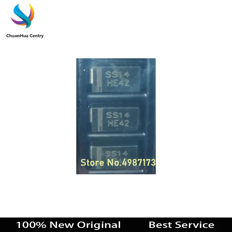 

50 Pcs/Lot SS14A 40V 1A SMA DO-214AC 100% New Original In Stock