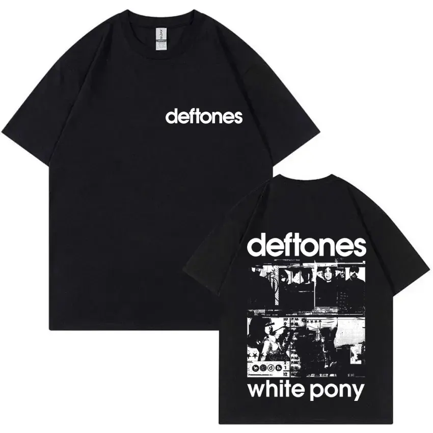 Rock Band Deftones White Pony Double Sided Print T-shirt Men Hip