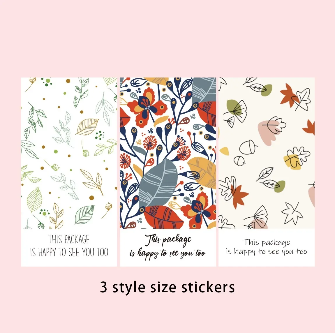 10-50개/갑 이 패키지는 당신을 만나서 기쁩니다 스티커 인감 라벨 절묘한 상품 장식 라벨에 대한 스티커 감사합니다