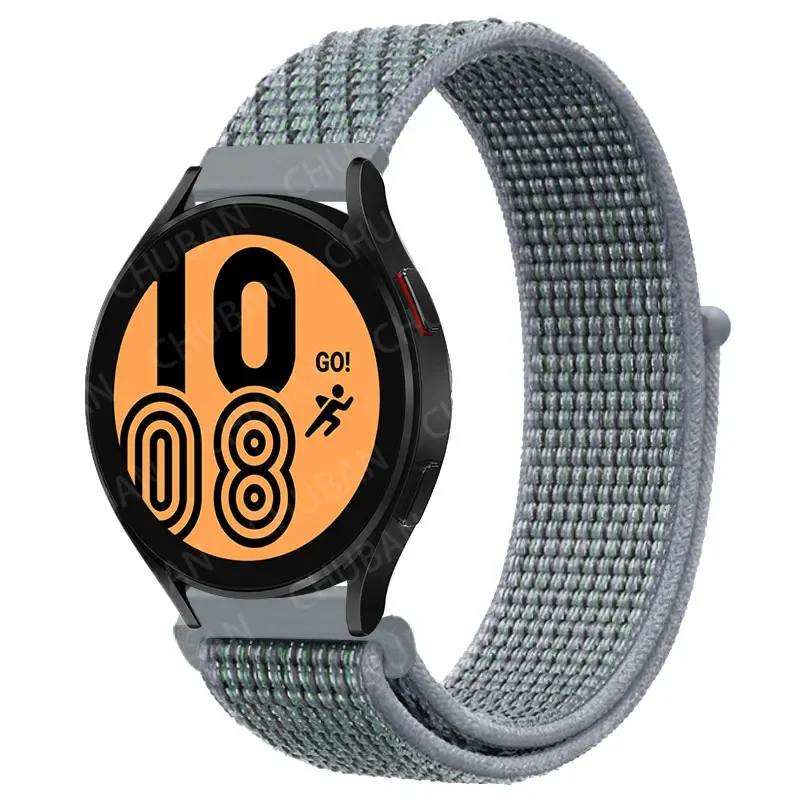 Nylon Loop Sport Watch Band Bracelet, 20mm/22mm Adjustable Strap
