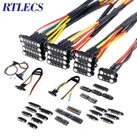 1/3/5 คู่สปริงโหลดชายหญิง 2.54 MM Pitch 2P 3 4 5 6 7 8 9 เสาผ่านหลุม PCB BTB Connector 2A DC แม่เหล็ก Pogo Pin 1