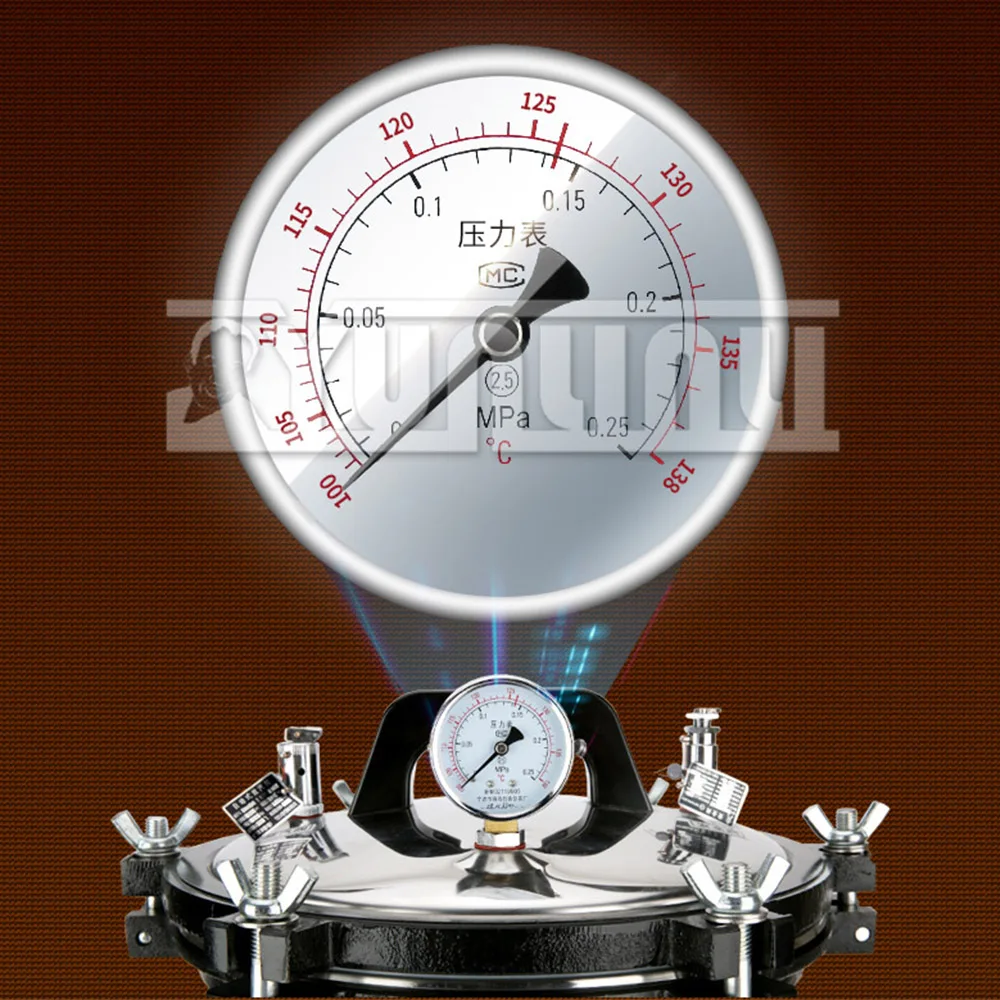 24L Fully Automatic Vertical Steam High-pressure Sterilization Pot Portable Sterilization Pot