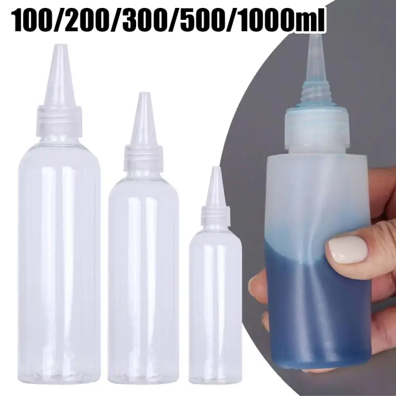 Plastic PET Juice Liquid Capacity Dropper Bottles Twist Top Cap Tattoo Pigment Ink Containers Storage Bottles 100/200/250/1000ml plastic storage bottle