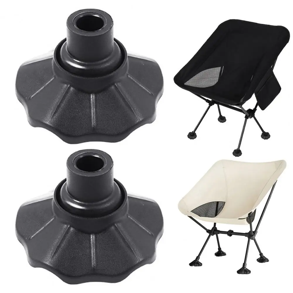 4Pcs Chair Leg Protective Covers Non-slip Wear-resistant POM Plastic Chair Leg Protector for Floor Lawn Camping Folding Chair Fo