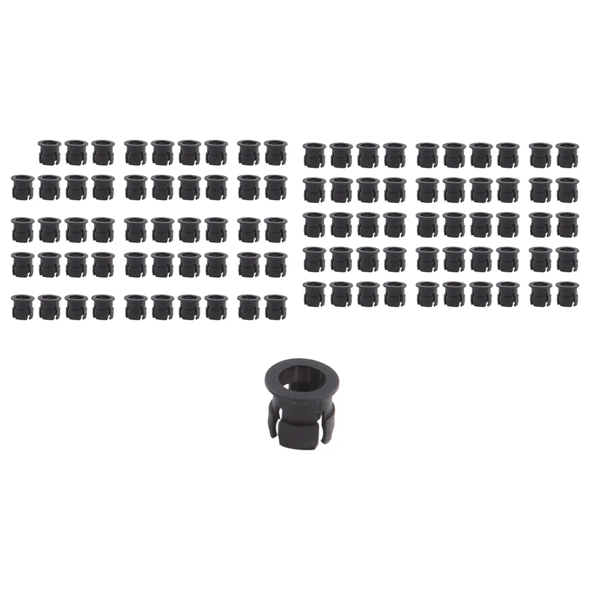 Black Plastic 5mm LED Clip Holder Display Panel Mount Cases 100 Pieces lamp holder