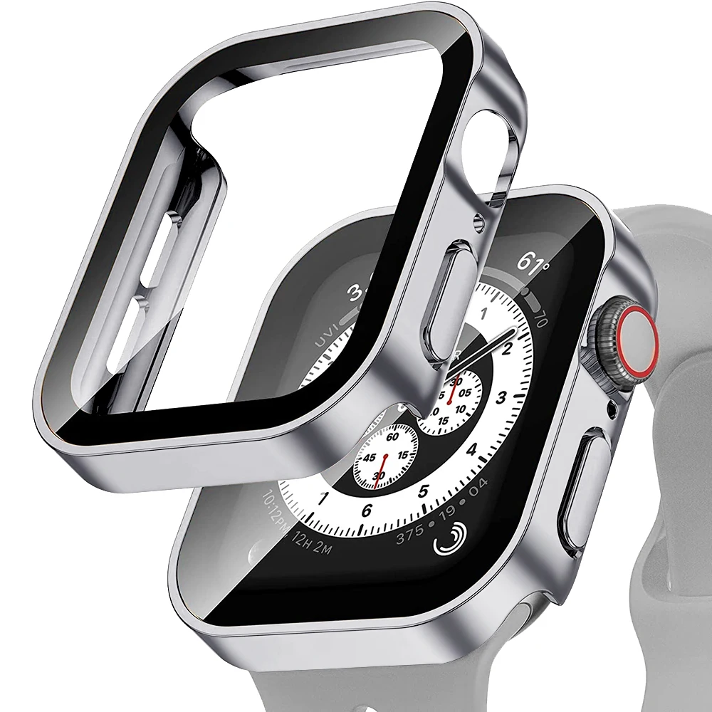 Durable Waterproof Apple Watch Case with Screen Protector and Straight Edge Bumper