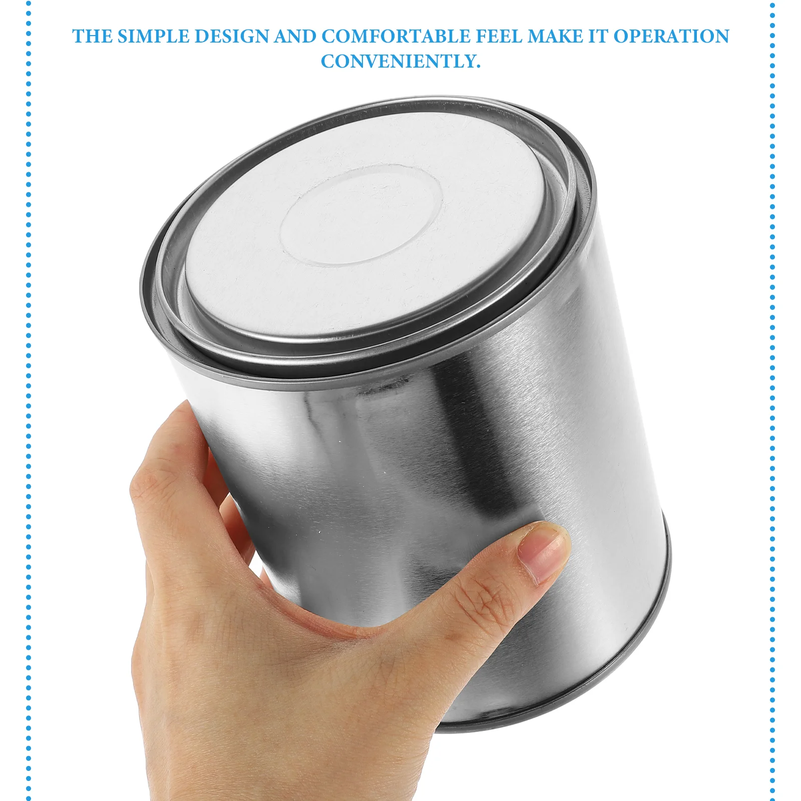 5Pcs Asphalt Sampling Bucket Iron Material Sturdy Durable Thickened Design Empty Paint Cans Pitch Holder Sealed Can Painting