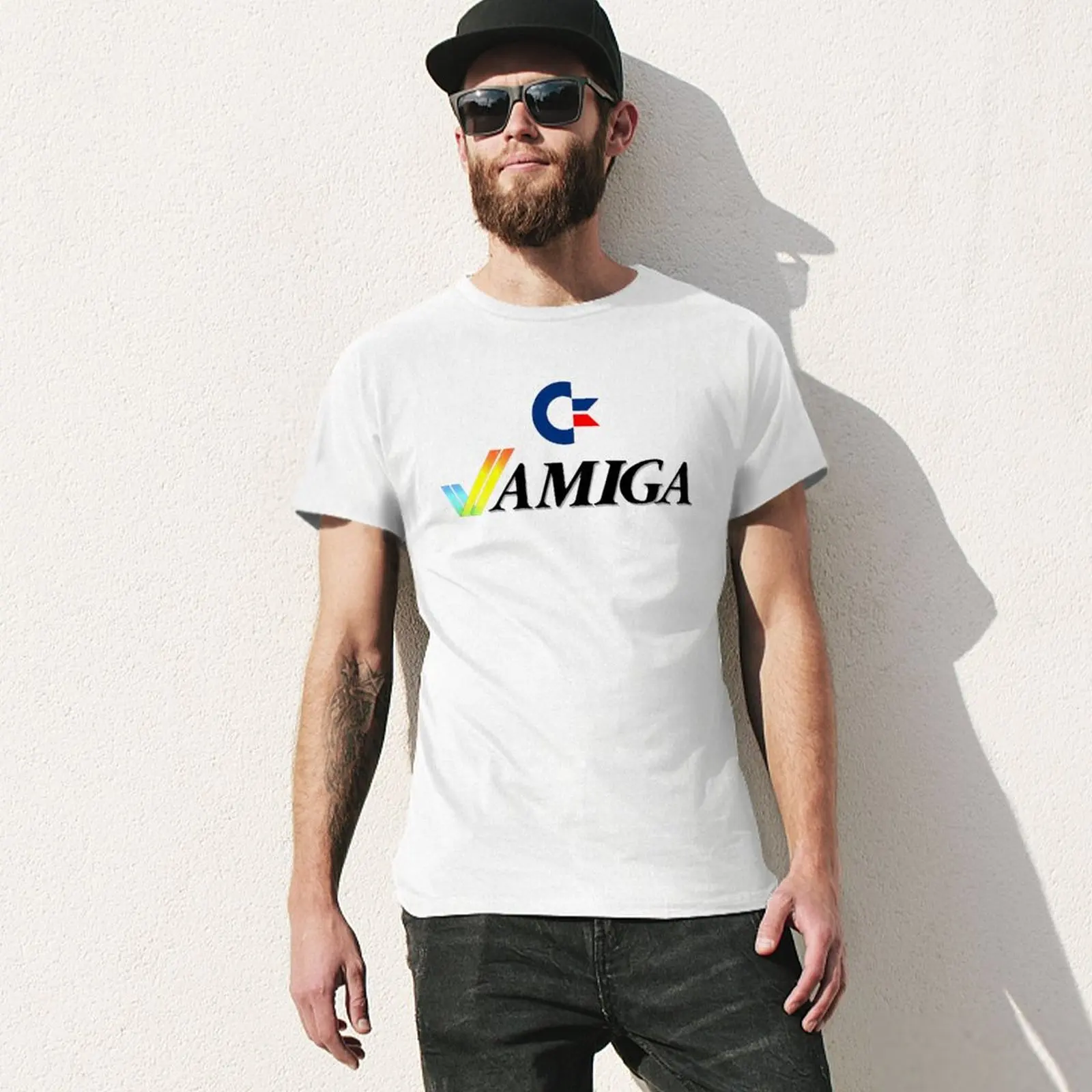 Commodore Amiga 500 5 Girocollo Humor Graphic High Grade Top Tee Unique Top Tee Fitness Taglia Usa