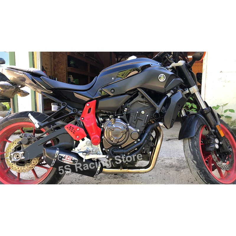 Motorcycle Yoshimura Exhaust For YAMAHA MT07 FZ07 R7 XSR700 2014 2016 - 2020 Full System Escape Modify Muffler Front Link Pipe - Image 2