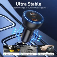Baseus 160W Car Charger QC 5.0 Fast Quick Charging PPS PD3.0 USB Type C Car Phone Charge For iPhone 14 13 12 Pro Laptops Tablets - Image 5