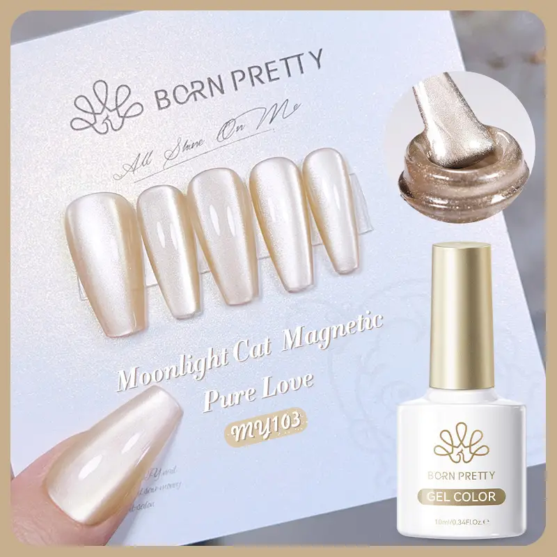 BORN PRETTY 10ml Water Light Cat Magnetic Gel Nail Polish Vernis Semi Permanent Soak Off Crystal Gel Polish For Nails Manicure - Image 13