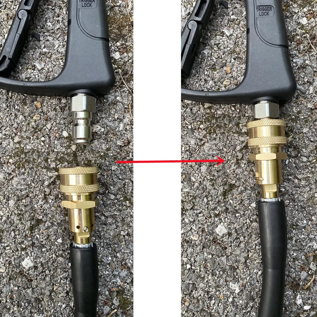 Car Wash Gun Adaptor For Karcher LAVOR NILFISK STIHL BOSCH High Pressure Wash Hose To Wash Gun 3/8" Quick Connect 3