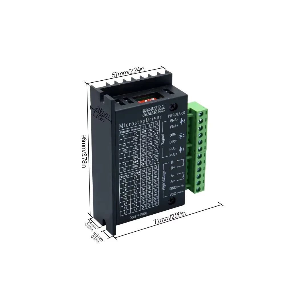NEMA 17/23 TB6600 upgrade 42/57 stepper motor driver control board 0.5-3.5A driver board module