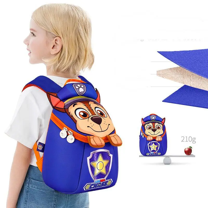 Original Paw Patrol Cartoon Bag Anime Children backpack pat patrouille Skye Chase Boys Girls Backpacks birthday Gift Age 2-6Y