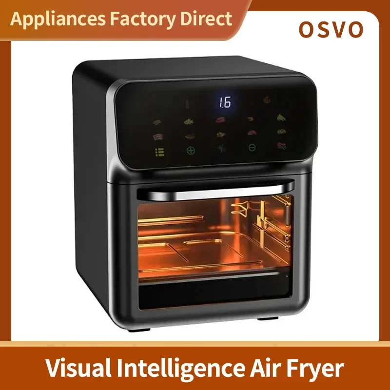 

12L Large Capacity Smart Electronic Digital Visual Deep Fryer Without Oil 1350W Multi-Function With Touchscreen Air Fryer