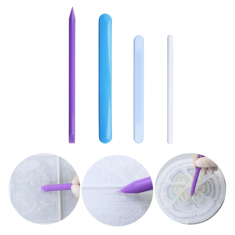 Stir Stick Silicone Brushes for Mixing Resin DIY Craft Tool for Resin Epoxy  Liquid Paint Making