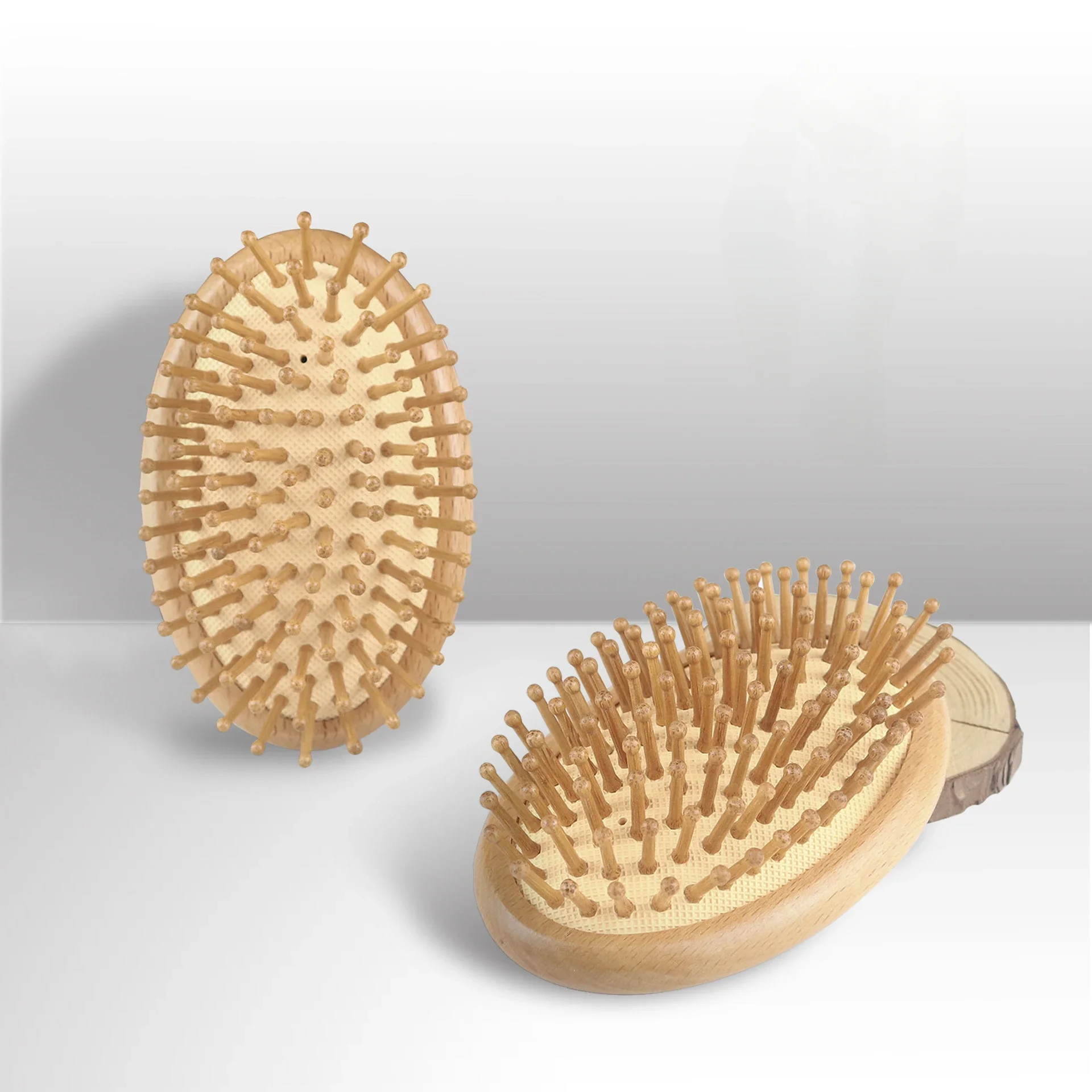

Air Bag Comb Beech Wood Air Cushion Comb, Egg Oval Massage Comb Hair Smoothing Comb Hairdressing Comb Hair Straightening Comb
