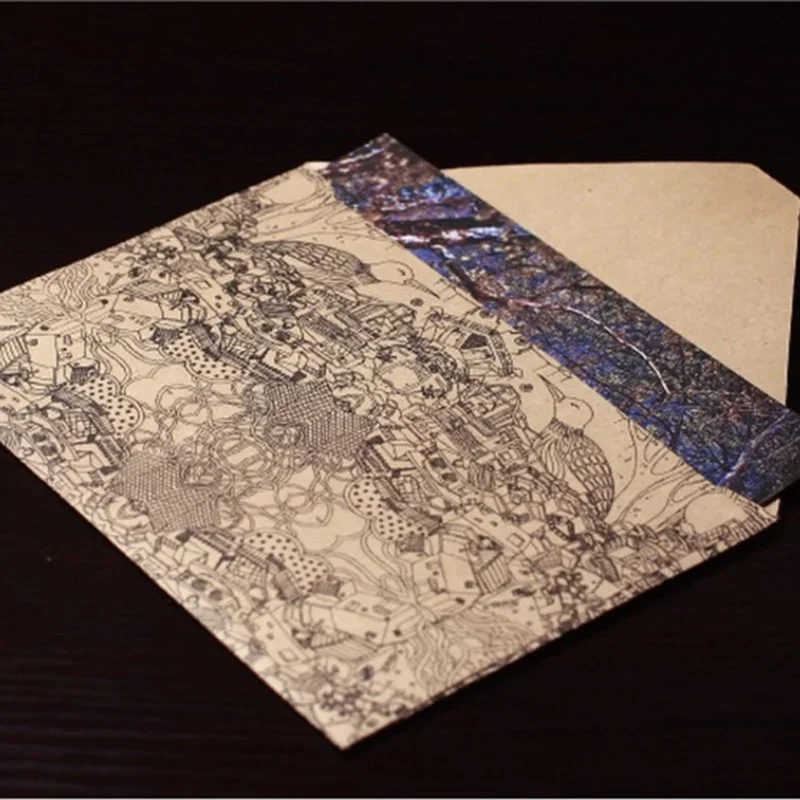 10 Pcs/lot Vintage Retro Kraft Paper Envelope for Business Card Style High Quality