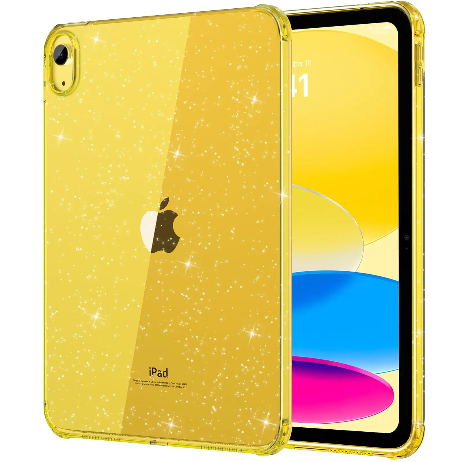 Shimmering Glitter Soft Silicone Airbag Case Shell