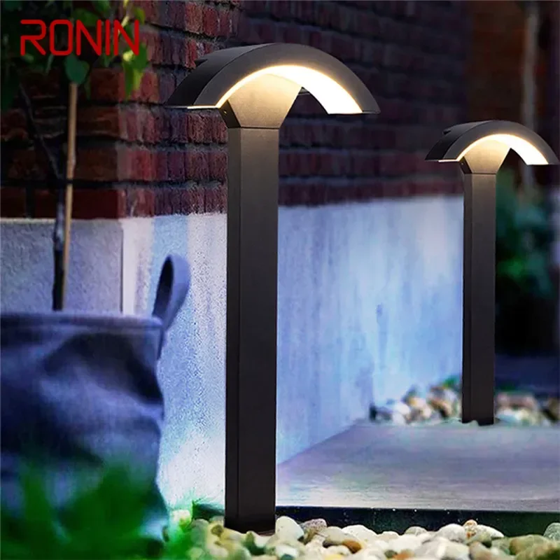 RONIN Contemporary Outdoor Lawn Lamp LED Electric Waterproof Villa Garden Courtyard District Residential Quarters Lawn Lamp ﻿