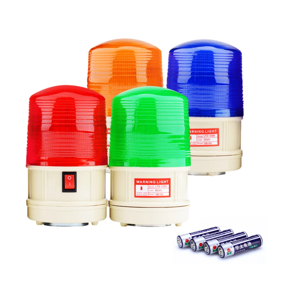 

Battery Powered LED Flashing Light Lamp Alarm Lamp For Outdoor Warning at Night, Road Failure Warning Signal Lights