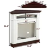 Corner Mantel Cabinet for Living Room or Bedroom with 23 inch Fireplace Insert Heater for the Perfect Ambiance 2