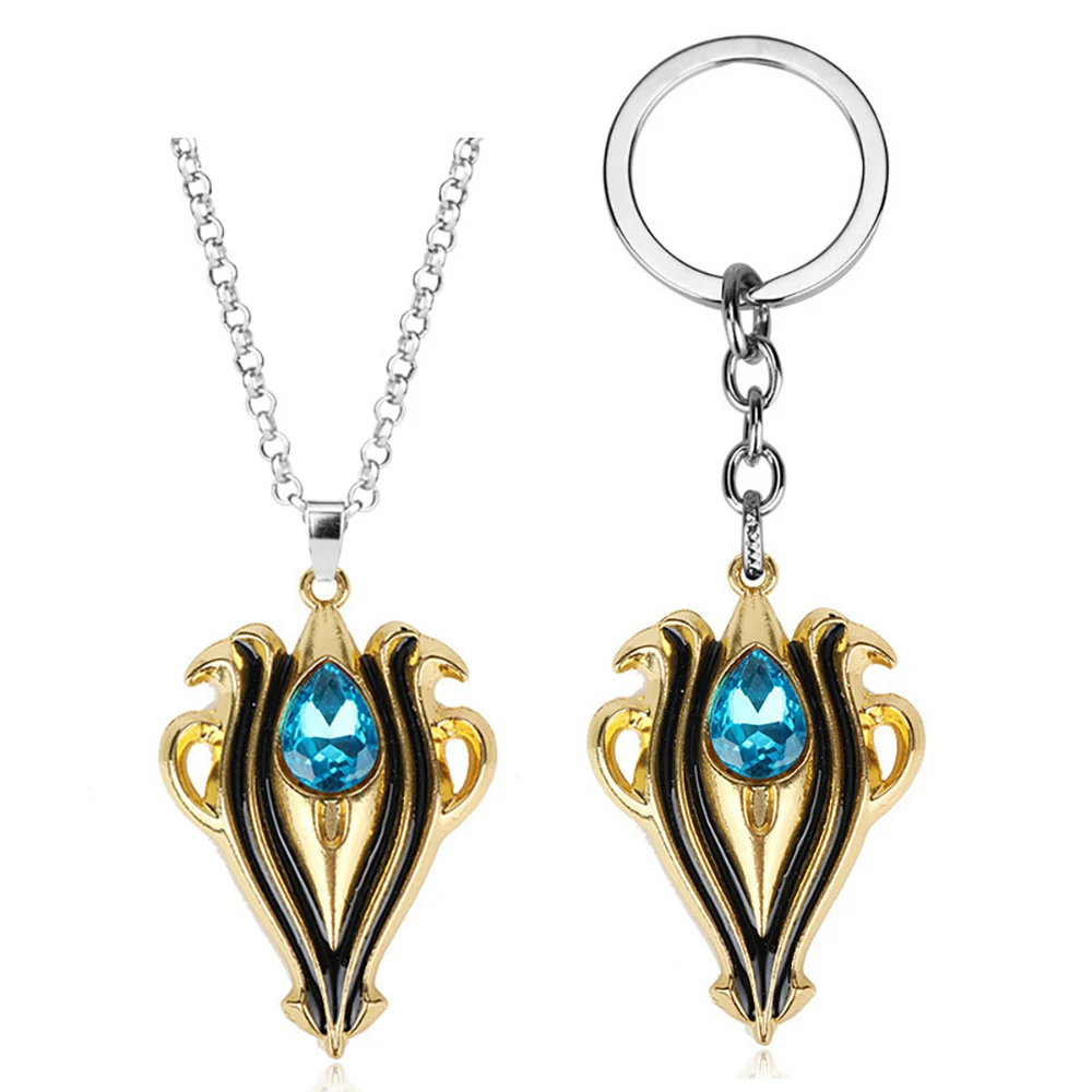 

SRPG Game Fire Emblem Keychain For Women Car Keyring Jewelry Fire Symble With Blue Crystal Metal Key Chain Ring Holder Chaveiro