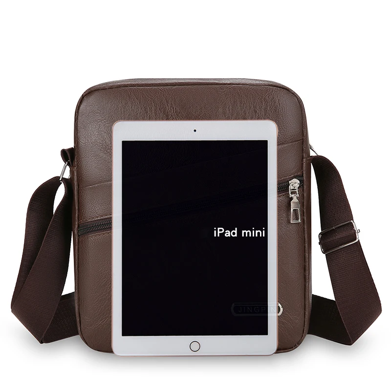 Men's crossbody bag, shoulder bag, business bag, casual men's leather bag, briefcase, adjustable shoulder strap