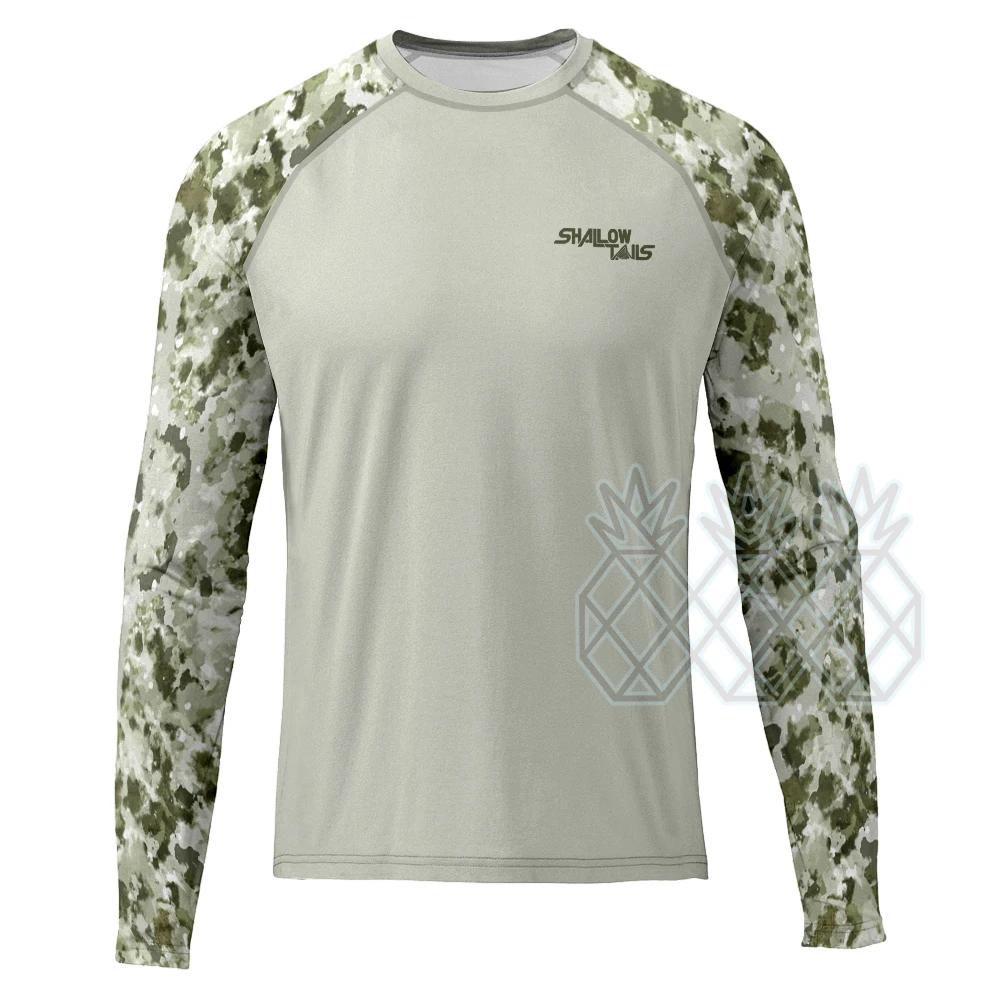 Shallow Tails Camouflage Fishing Shirt Upf 50 Long Sleeve Tops