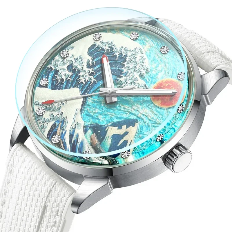 2025 neue Ailang Herren-Armbanduhr mit Kautschukarmband, automatische mechanische Uhr, wasserdicht, leuchtende Sport-Modeuhr – Detail 6
