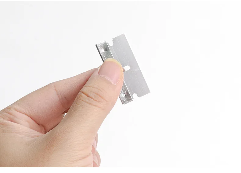 Description Picture 4 of itemGlue Removal Blade Glass Oven Razor Scraper Plastic Handle Razor Scraper Spatula Car Film Tool Window Cleaning Blade Scraper