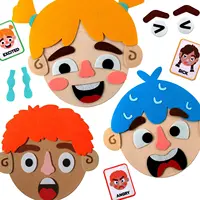 Kids Social Emotional Learning Busy Board with 9 Emotion Cards for Faces Games Preschool Learning Sensory Autism Therapy Toys 1