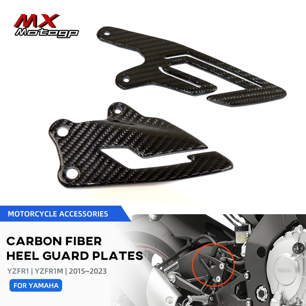 Real Carbon Fiber Foot Pegs Compatible With ZX6R ZX-6R
