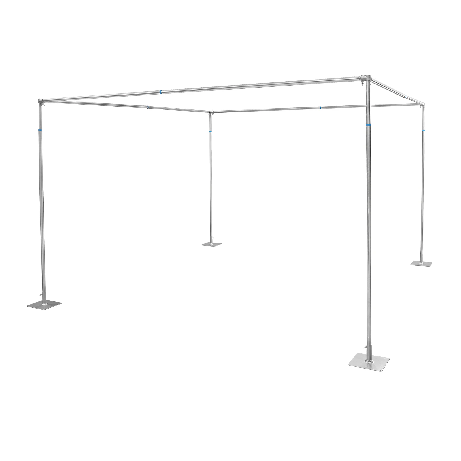 Outdoor Wedding Party Stand-Adjustable 4 Post Backdrop Stand Kit, 3x3x3M Photography Background Wedding Backdrop