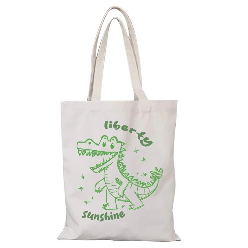 Süße personalisierte Tasche Freizeit Damen Handtasche Cartoon neue Handtaschen faltbare Einkaufstasche Dame Taschen Tote Eco Shopper Strandtuch – Detail 11