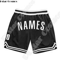 Custom Name DIY Logo Pattern Team Number Basketball Shorts Pants Retro Breathable Mesh 3DPrint Summer Harajuku Drop Shipping A12 1