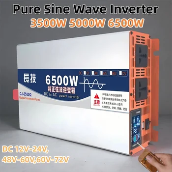 Pure Sine Wave 6500W 3500W 5000W อินเวอร์เตอร์ 12 V/24 V 48 V/60 V 60 V/72 V ถึง 220V Converter Transfer Universal แรงดันไฟฟ้าอะแดปเตอร์ชาร์จ 1