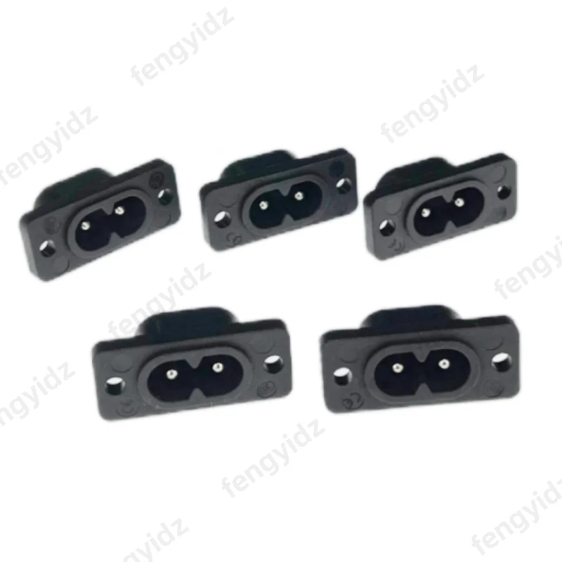 C8 male power socket C7 female plug power outlet embedded electric connector 35mm*15mm AC 2.5A 5A 250v plug adapter electrical socket power socket