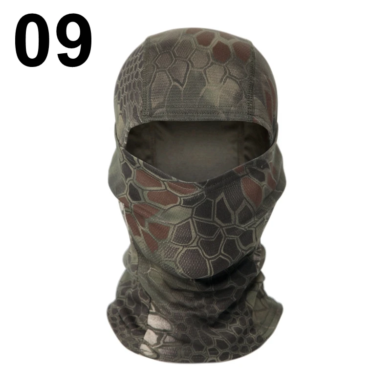 white skully hat Multicam Camouflage Balaclava Cap Full Face Shield Cycling Motorcycle Skiing Airsoft Paintball Protection Tactical Military Hat woolen cap for men Skullies & Beanies