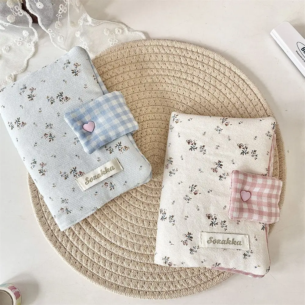 Multipurpose Floral Patterns Notebook Detachable Diary Stain Resistant Floral Print Diary Book Smooth Fabric