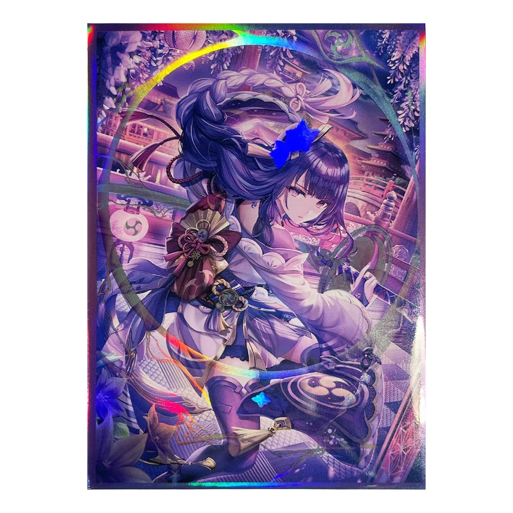 

60PCS 67×92mm Flashing Anime Card Sleeves for MTG/PKM Thor Top Loading Trading Card Protector Compatible with PTCG