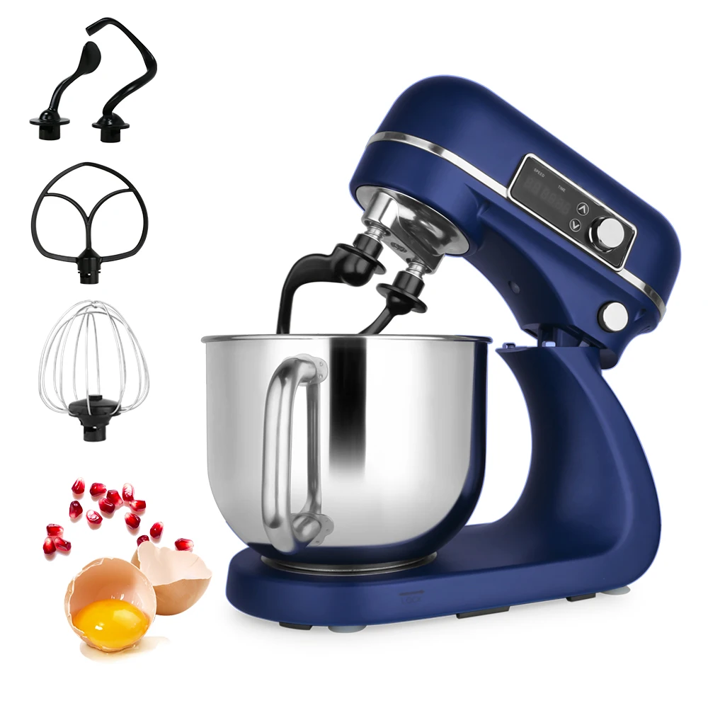 Stand Mixer,6L 800W 12-Speed Tilt-Head Food Mixer, Die-cast aluminumKitchen Electric Mixer with Dough Hook, Wire Whip & Beater