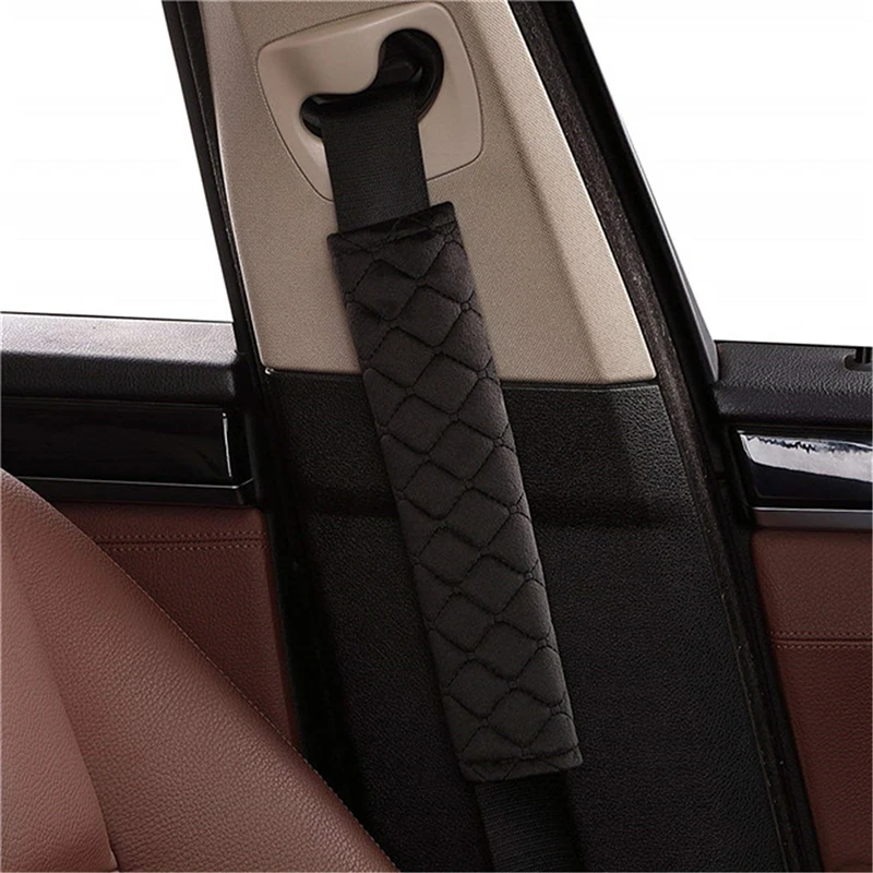 Breathable Car Safety Belt Cover Seat Belt Pad Shoulder Pads Auto Seatbelt Shoulder Protective Strap Pads Thickened Extended