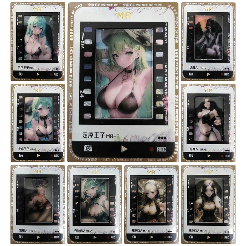 

Anime Goddess Story Rare MR Refractive Flashcards Rem Hatsune Miku Beelzebul Toys for boys Collectible Cards Birthday Gifts