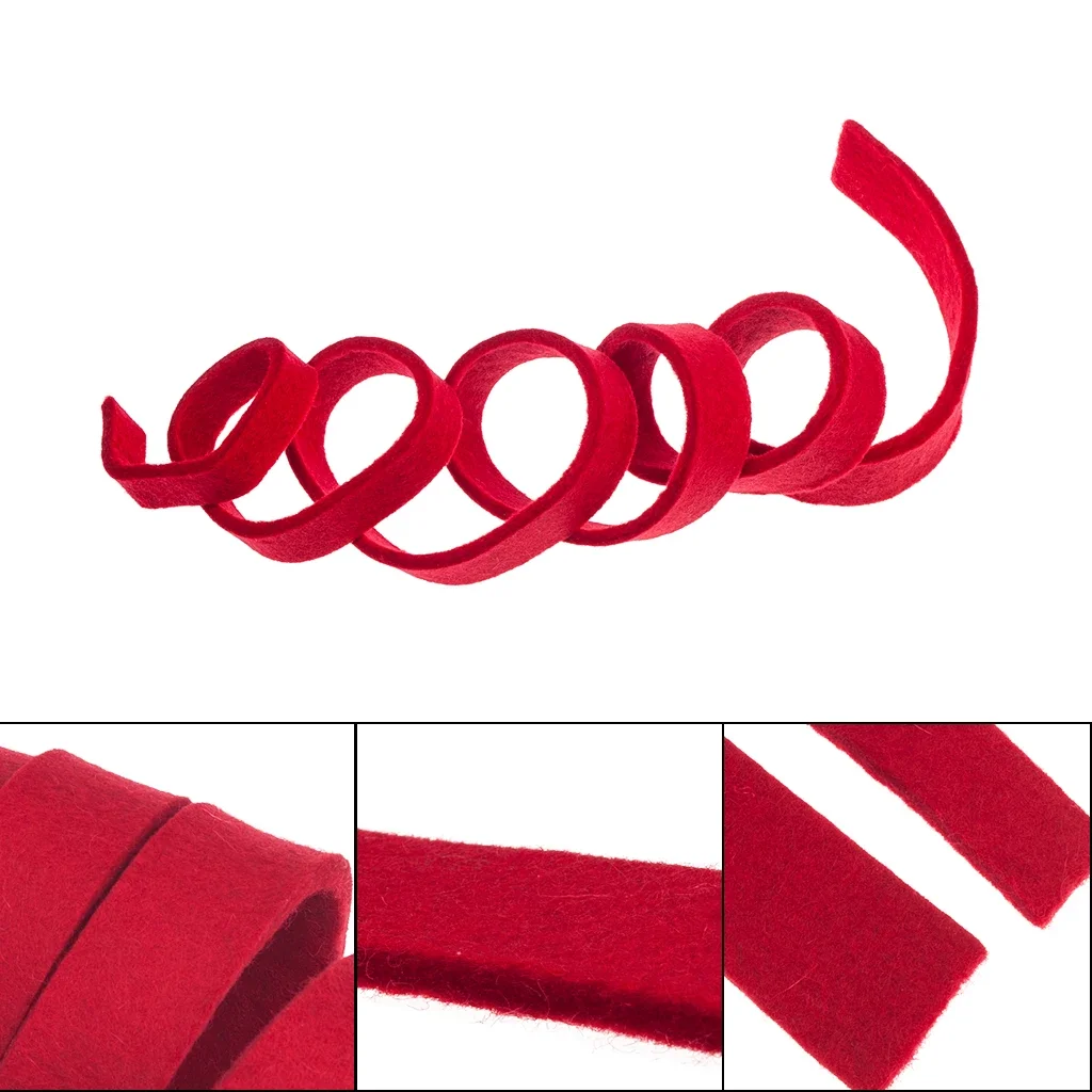 Roll Piano Tuning Tool Muting Felt Fork And Red Wool Piano Mute Temperament Strip Tapered Mutes