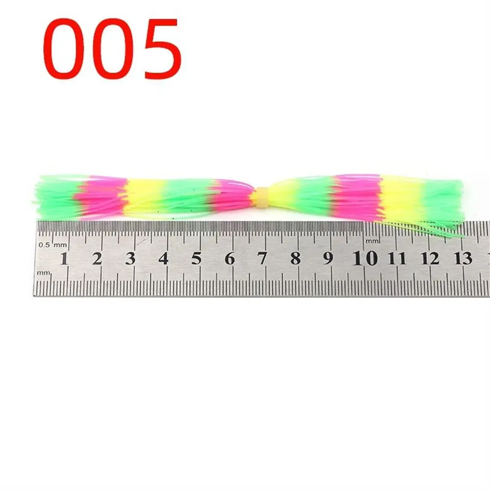 50 Strands Baitfish Silicone Skirts DIY Rainbow Color Jig Squid Skirt Barred Color Glitter Buzzbaits Spinner Fishing Lure