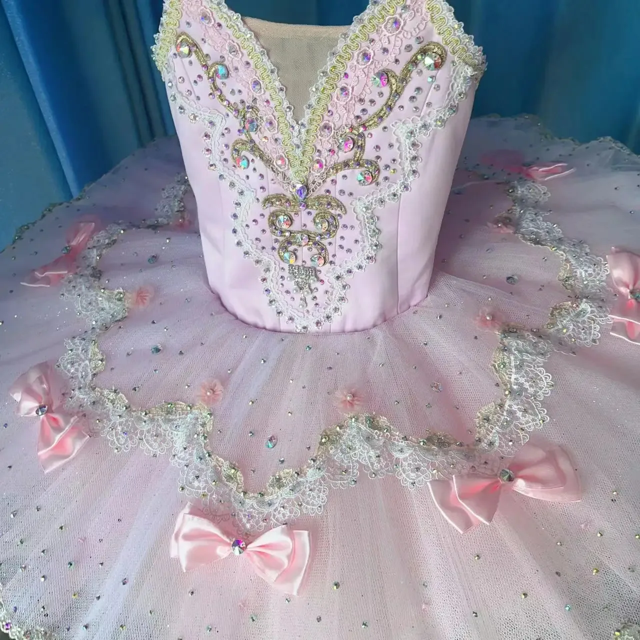 

New model launched pink ballet fairy doll tutu skirt performance competition clothes for adults and children high-end customizat