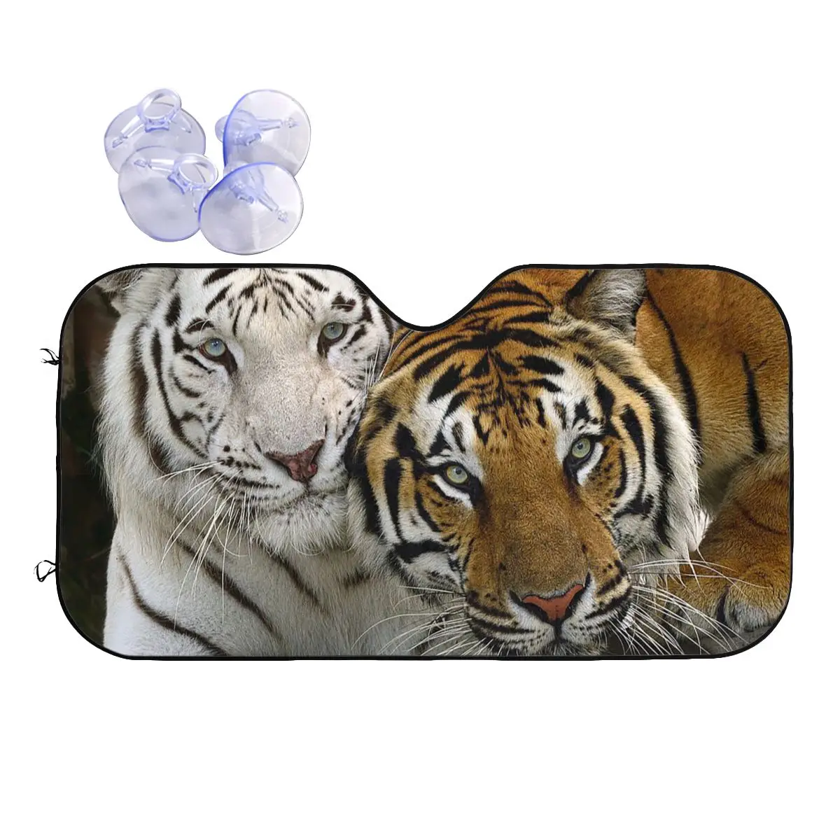 

Bengal Tiger Windshield Sunshade Animal Lovers Folding Car Front Window Visor 76x140cm Sunshade Visor Car-styling