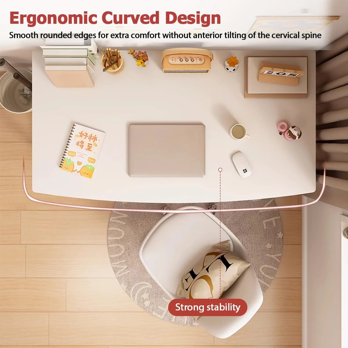 Small Computer Desk Simple Style Office Desk Study Work Table for Home Bedroom Writing Desk 5